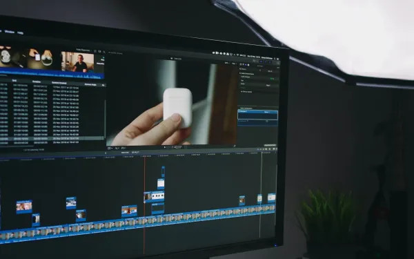 Final Cut Pro interface showing export progress and status