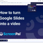 Google Slides presentation converted into a video