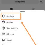 Instagram profile settings