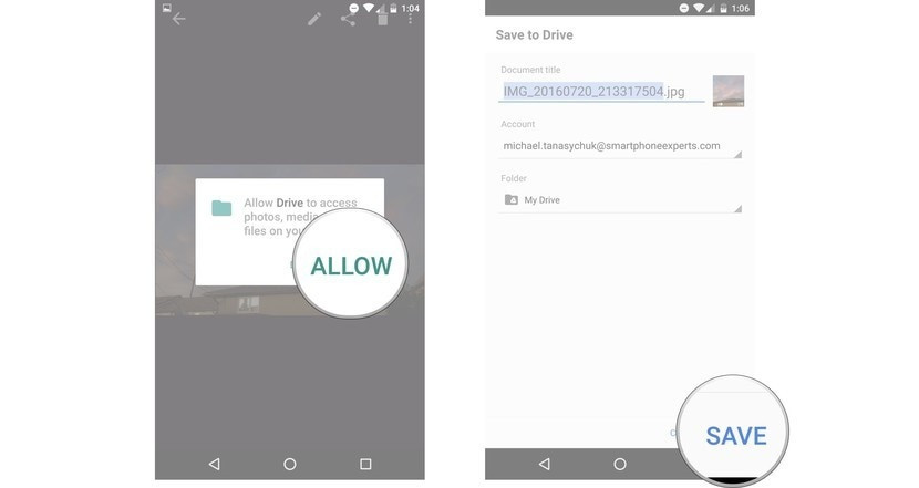 Rename and save to Google Drive
