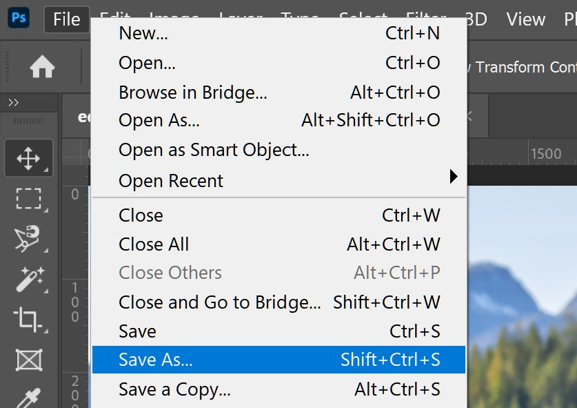 How Do I Save A File As PNG In Photoshop?
