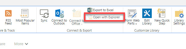 Upload via Windows Explorer
