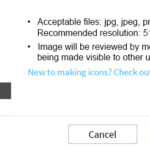Roblox screenshot being uploaded to game settings