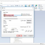 Select Microsoft Print to PDF as your printer, ensuring your WordPad document is saved as a PDF file.
